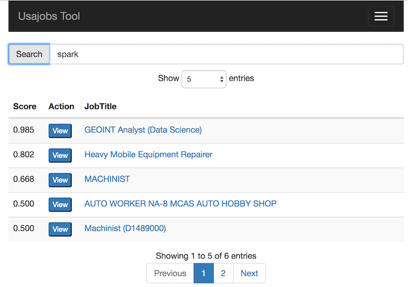 Usajobs Search Tool